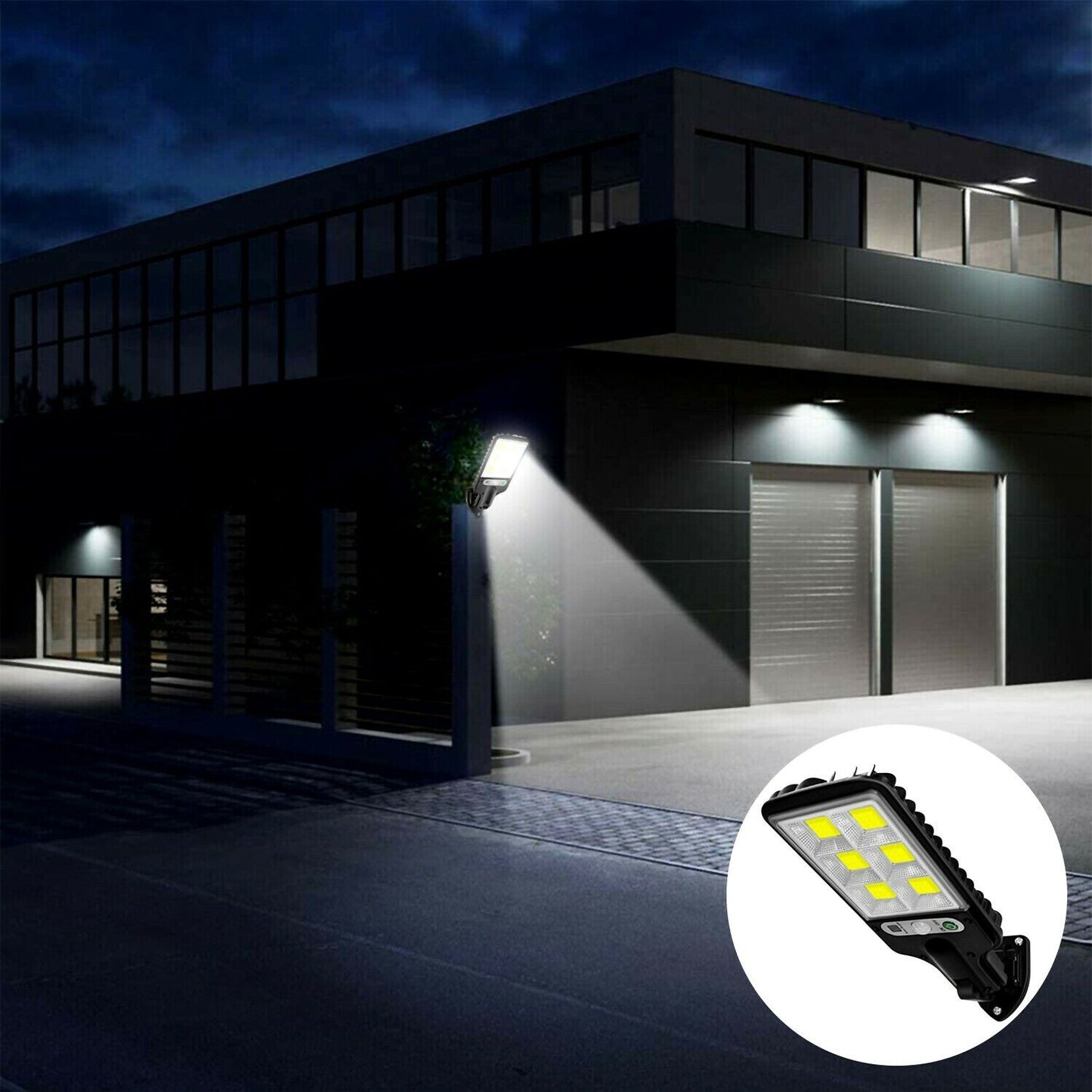 72 COB LED Solar Motion Sensor Wall Light – Outdoor Security Lighting